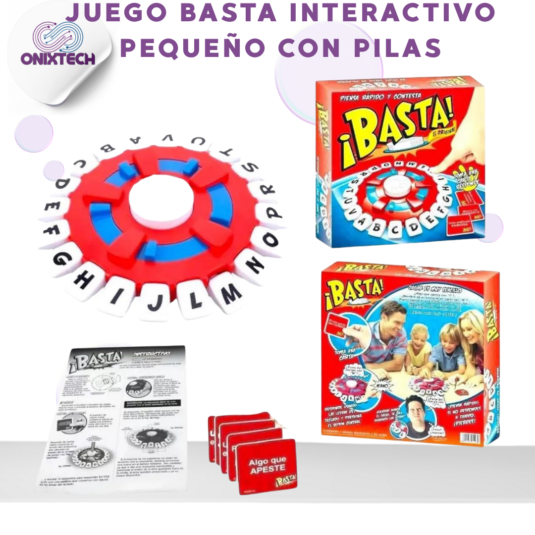 JUEGO BASTA INTERACTIVO PEQUEÑO CON PIL